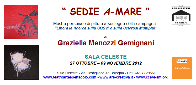 Invito Mostra personale di Graziella Menozzi in Sala Celeste