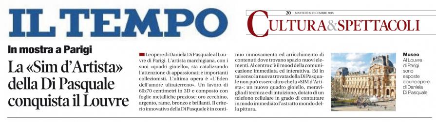 ARTICOLO DI GIORNALE IL TEMPO 