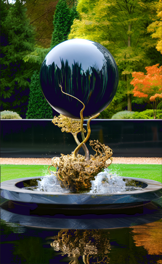 The World and the Dragon - fountain design