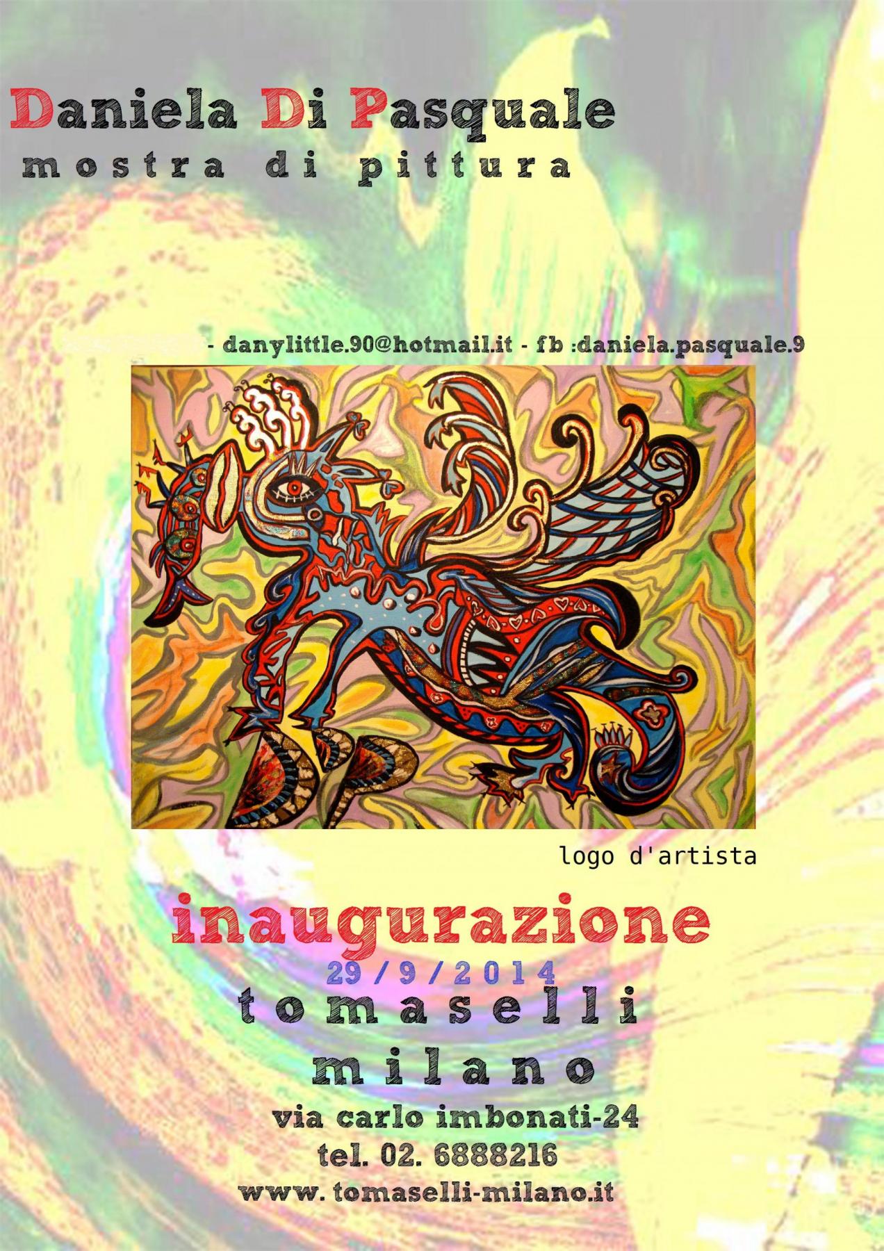 DAL 29 SETTEMBRE AL 31 OTTOBRE MOSTRA PERSONALE DELL'ARTISTA DANIELA DI PASQUALE A MILANO