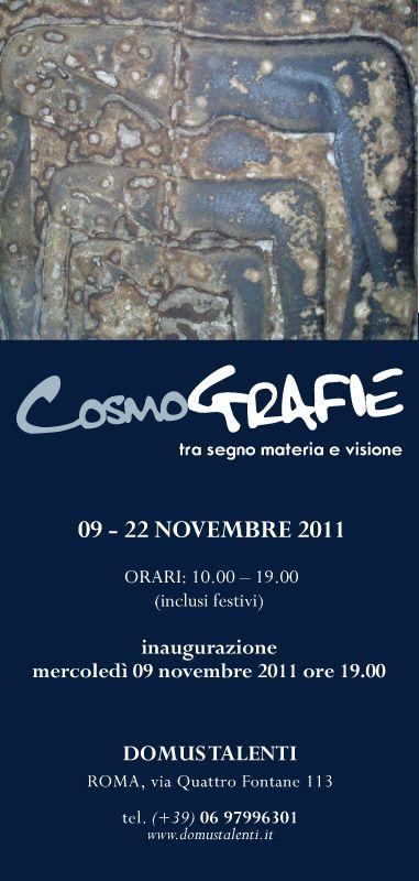 Cosmo GRAFIE- Tra Segno Materia e Visione