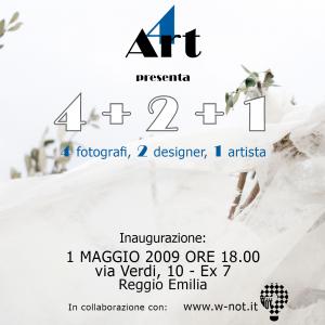 4+2+1              4 fotografi, 2designers, 1artista