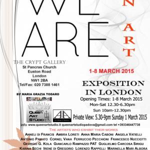 WE ARE IN ART’  INTERNATIONAL ART EXPOSITION  from 1-8 March 2015 LONDON