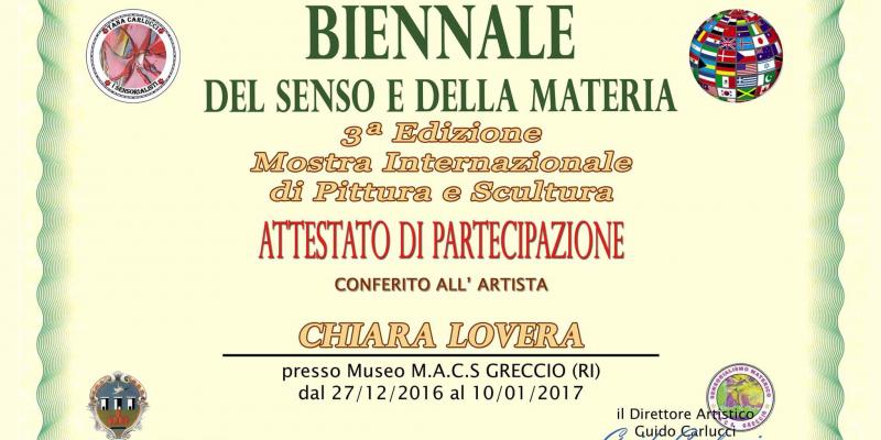 Biennale del Senso e della Materia