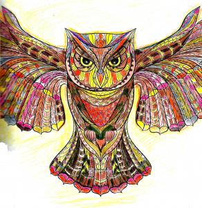 THERAPY COLOR Tanyyy!!! :D - 5) THE OWL 