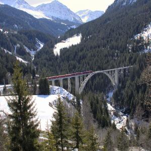 Train and Mountains