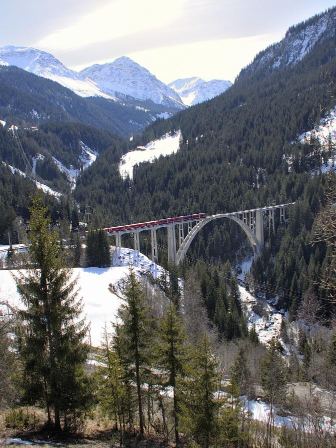 Train and Mountains