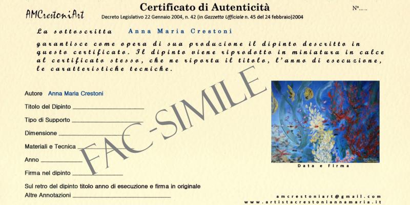 Certificato di Autenticità