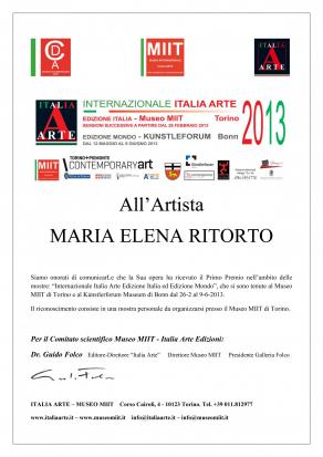 Premio Internazionale Italia Arte 2013