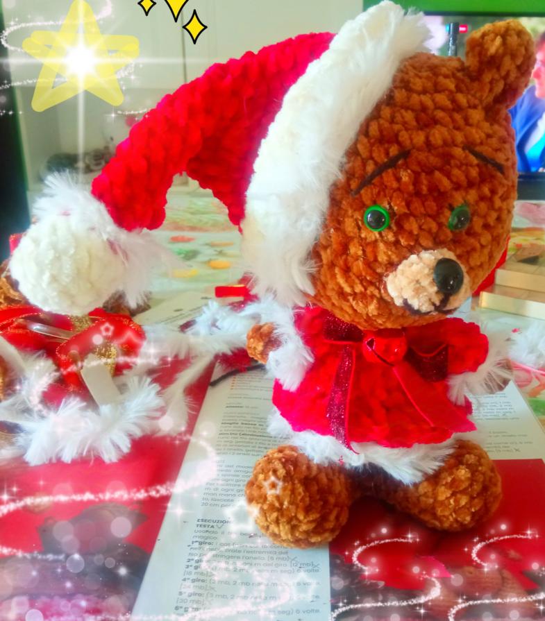 The Christmas bear... amigurumi uncinetto...!!!