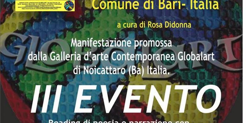 Reading di poesia e narrazione al Festival ”GLOBALART International Art” 