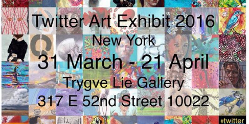  Carla Strozzieri partecipa a Twitter Art Exhibit, 2016, mostra d'arte, a New York, NY.