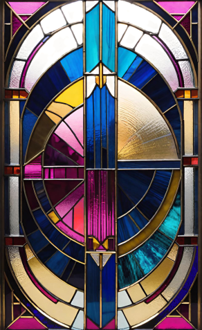 Design for Cathedral Window - with hidden evil 