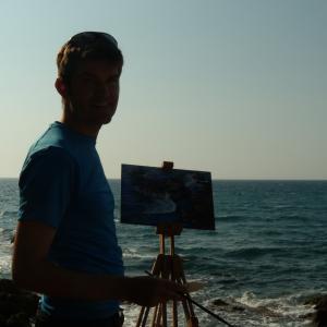 Painting Landscape School in Tuscany