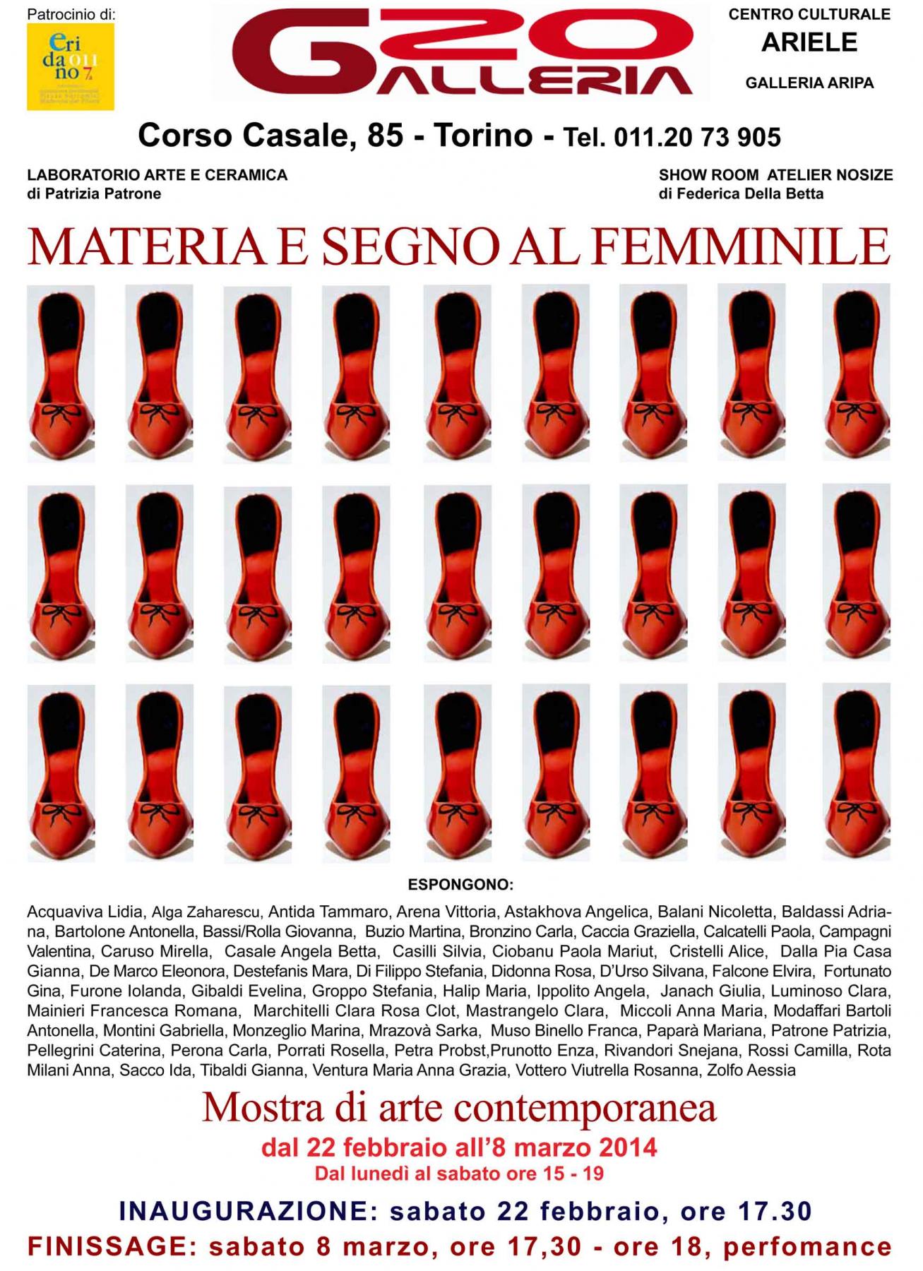 Materia e segno al femminile