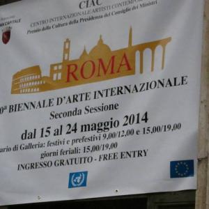 10° BIENNALE D'ARTE INTERNAZIONALE DI ROMA 2014 - 2° SESSIONE