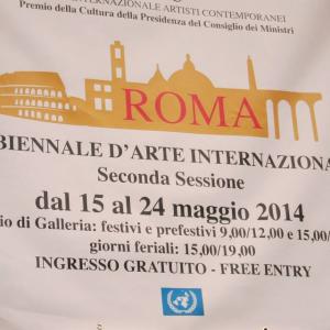 10° BIENNALE D'ARTE INTERNAZIONALE DI ROMA 2014 - 2° SESSIONE