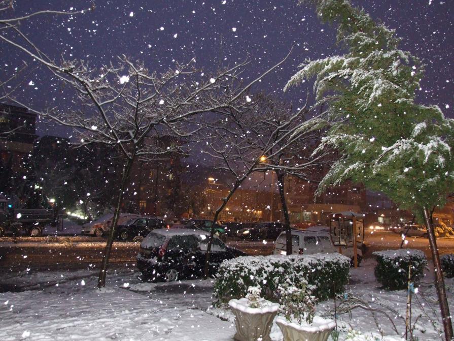 First Snow in Shkoder,Albania