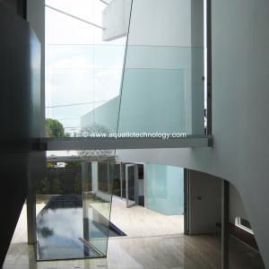 Contemporary perimeter overflow Bisazza glass tile mosaic swimming pool and spa