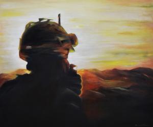 Hannah  Miller -  Spanish Soldier Overlooking Afghanistan