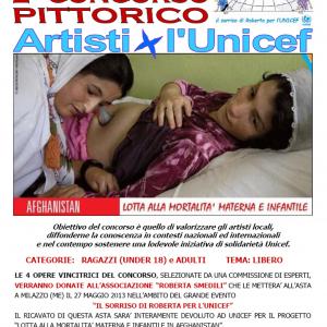 Competition pictorial Garlate gathers 44 "Artists for UNICEF"