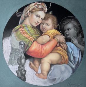 Madonna della Seggiola- omaggio a Raffaello