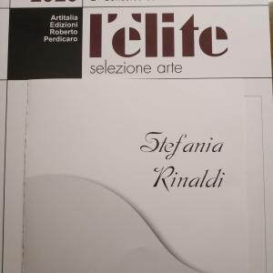 Catalog of artistic works L'Elite - ART SELECTION 2020, Artitalia editions R.Perdicaro. Quotation of Stefania Rinaldi's paintings works from 350 to 1500 €