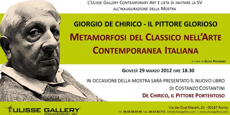 Giorgio de Chirico- Metaforfosi del classico nell'arte contemporanea italiana