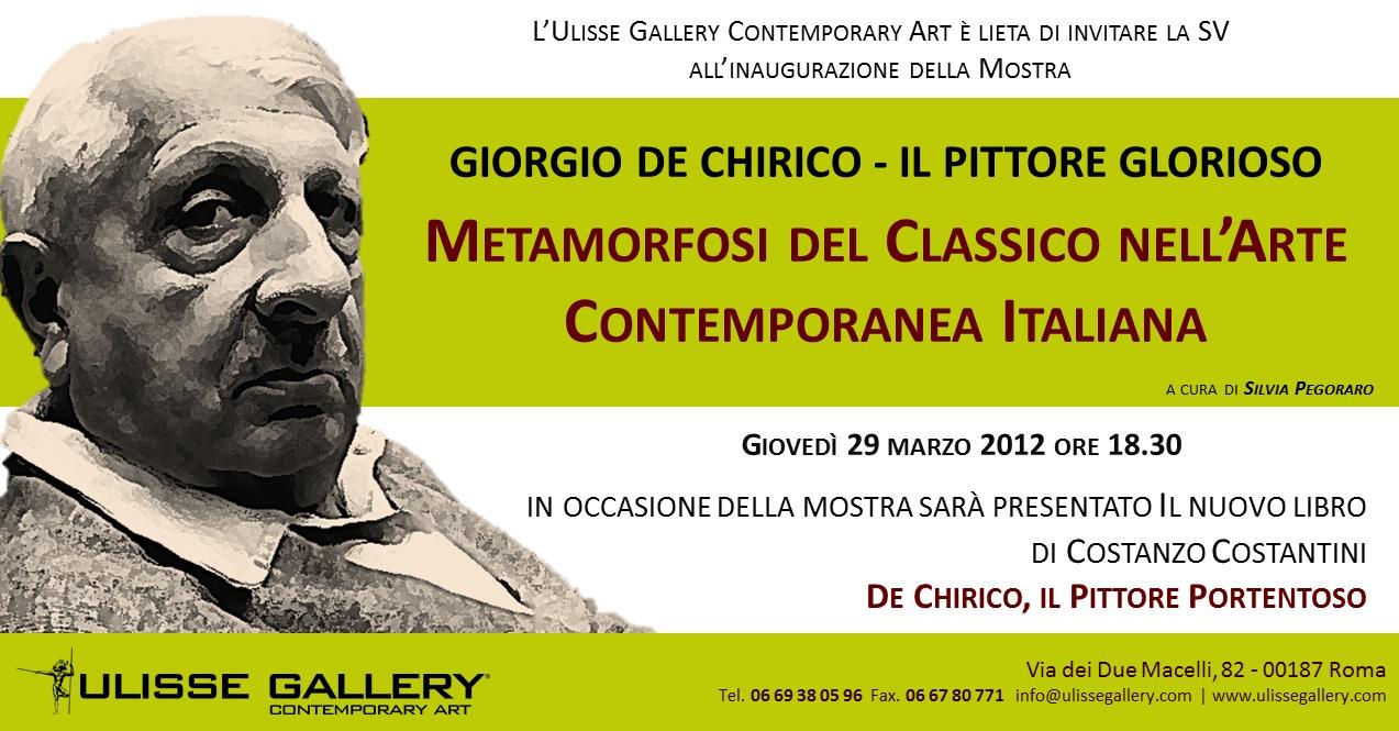 Giorgio de Chirico- Metaforfosi del classico nell'arte contemporanea italiana