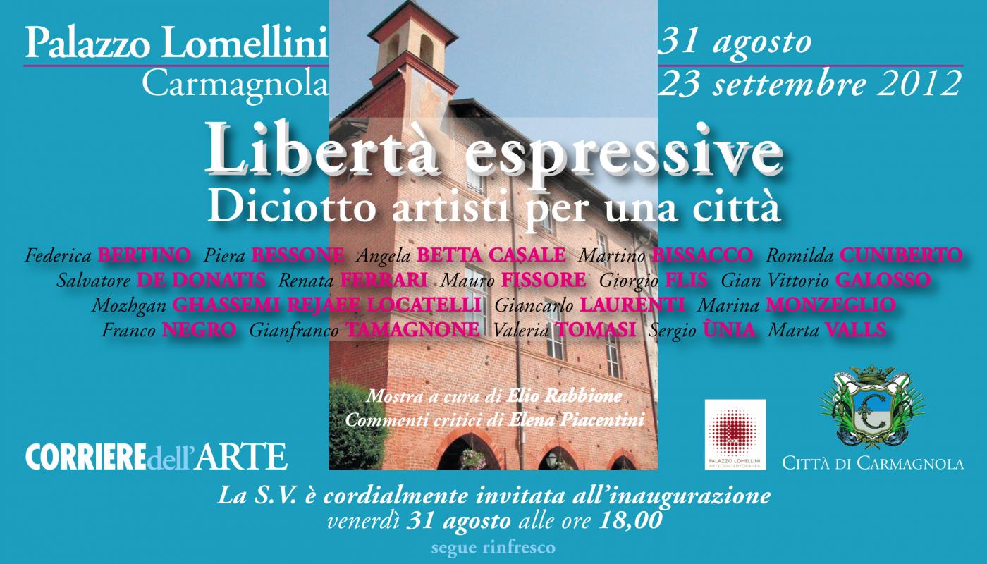 LIBERTA' ESPRESSIVE: diciotto artisti per una città