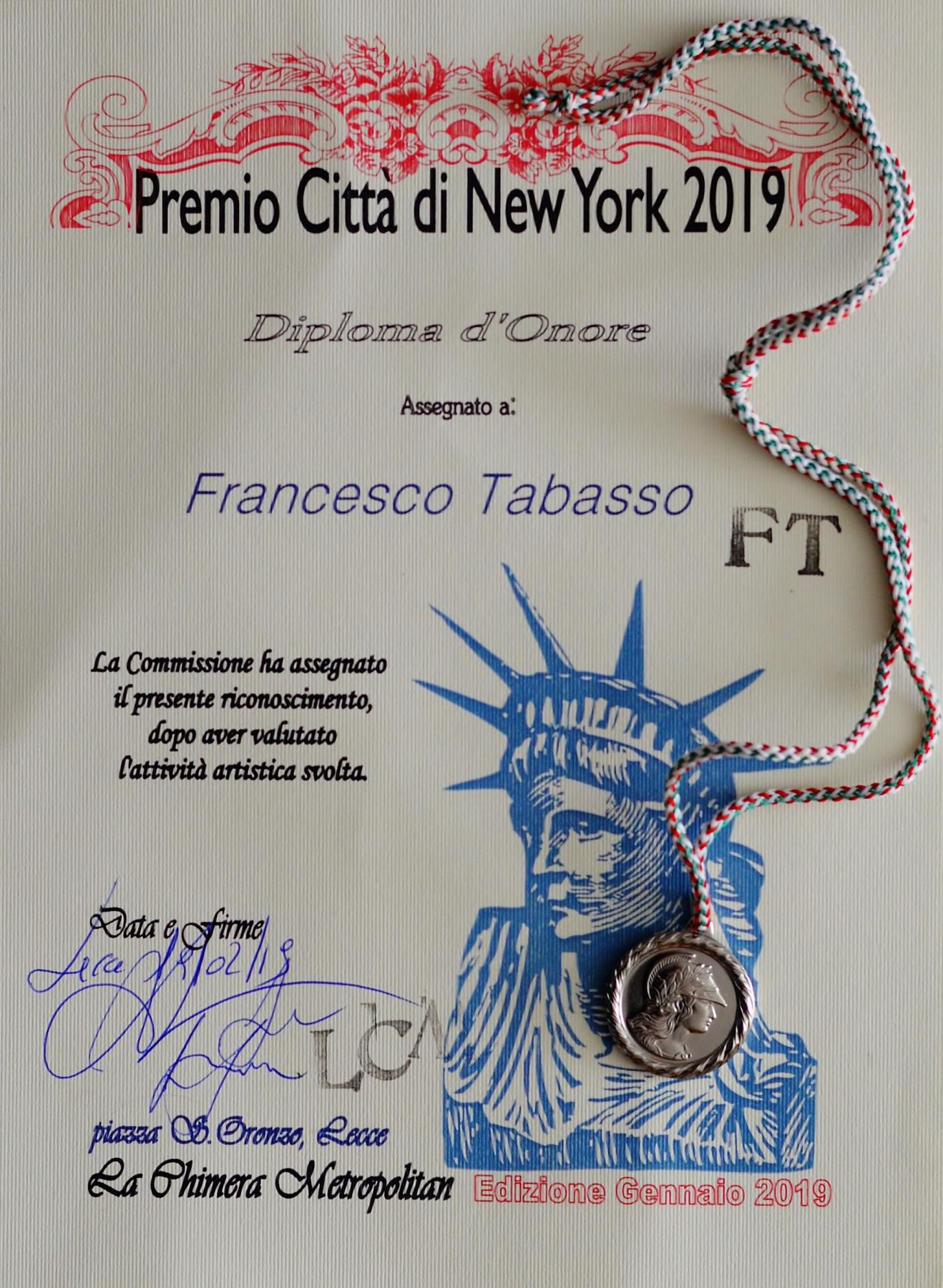  New York City Award 2019