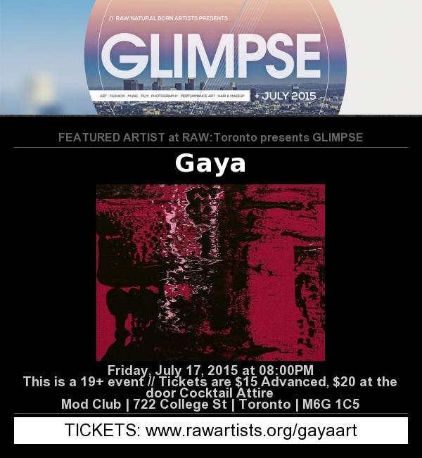 RAW presents Toronto GLIMPSE show