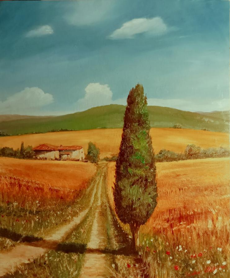 stradella di campagna in Toscana