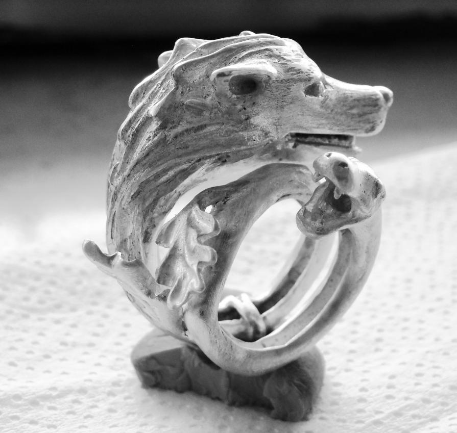 Snake&Fox Sculpture Ring