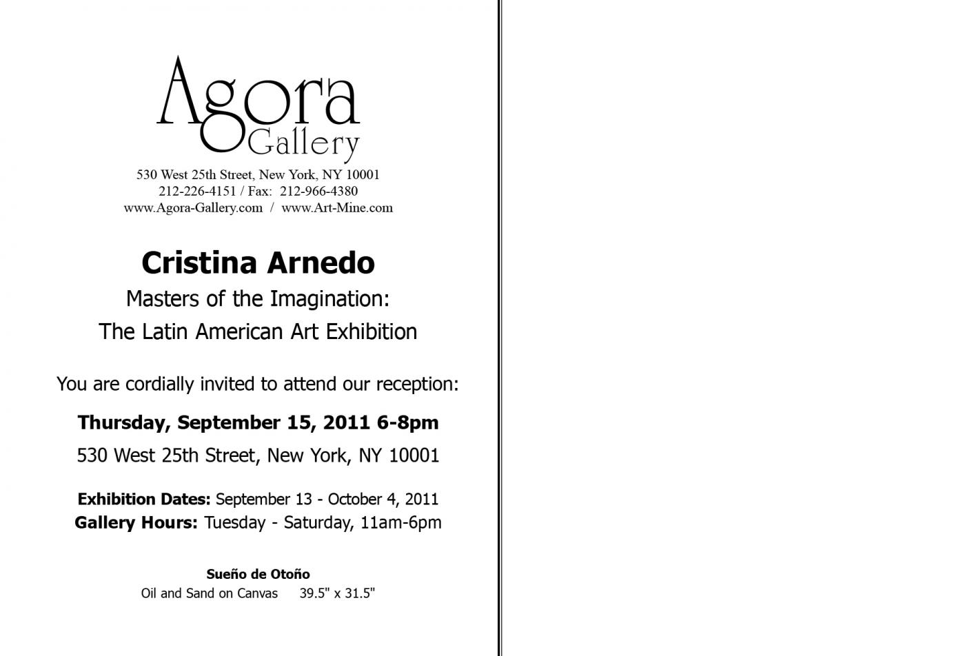 Cristina Arnedo Exhibition