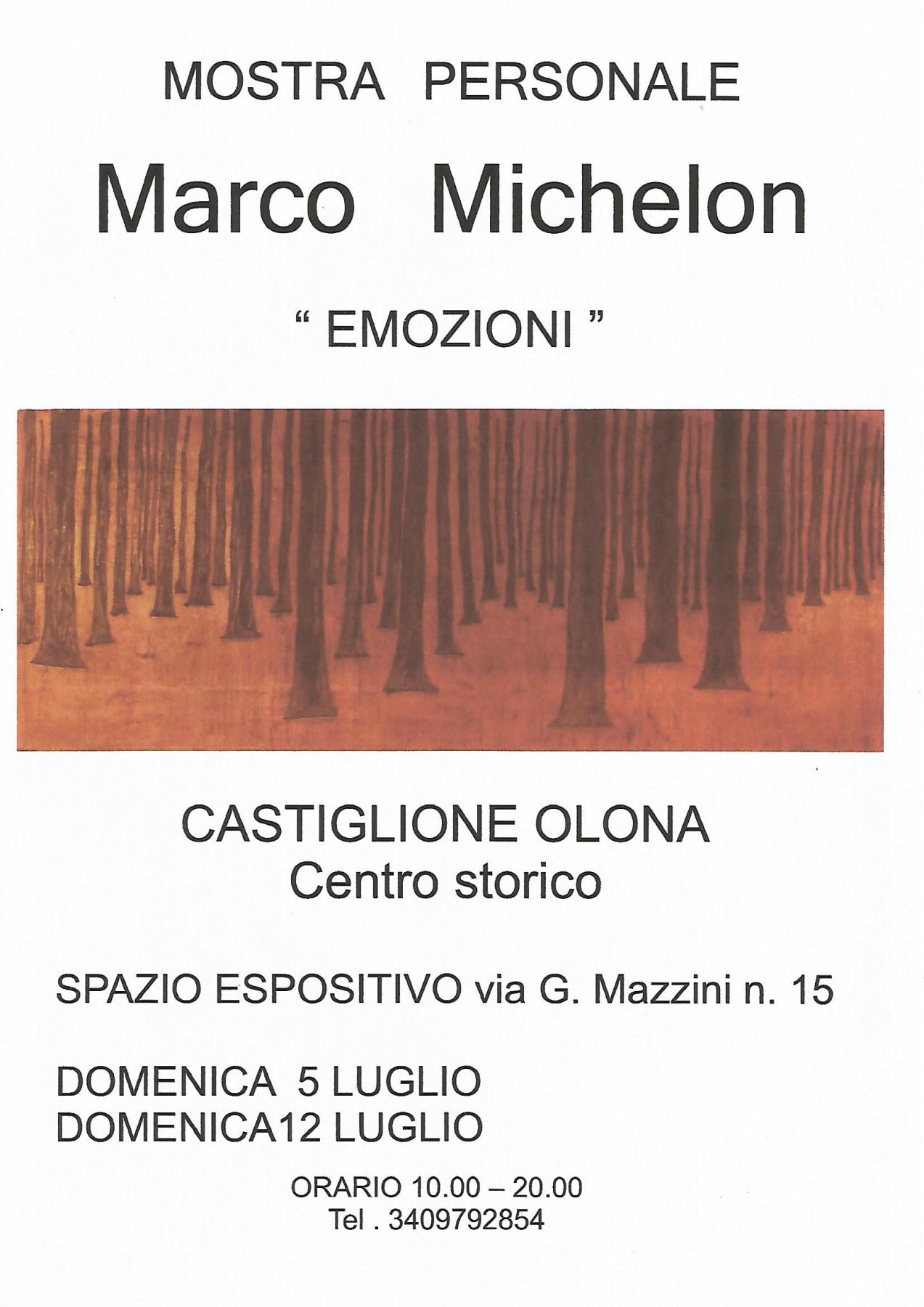 MOSTRA PERSONALE di Michelon Marco