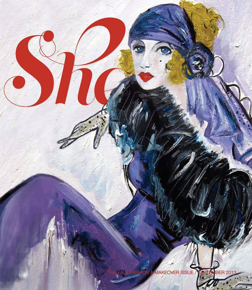 One of my works for the Cover of the September Issue "She Magazine".