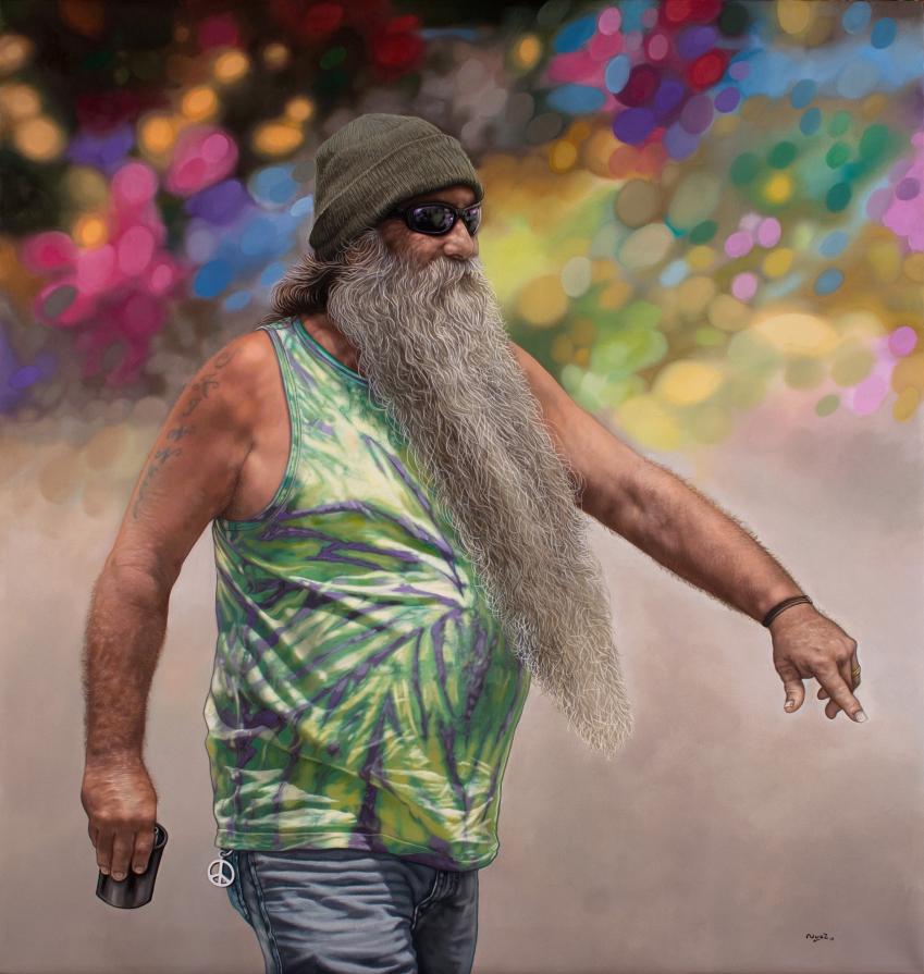 Man with long beard