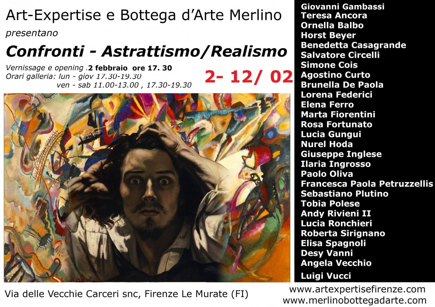 ART-EXPERTISE E BOTEGA D´ARTE MERLINO              Confronti - Astrattismo / Realismo