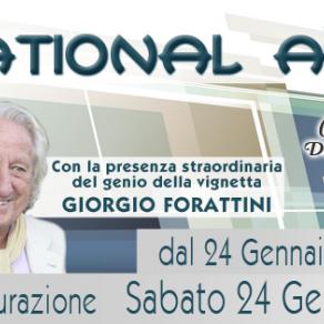 INTERNATIONAL  EXPO  -  ART GALLERY A MILANO- CON GIORGIO FORATTINI