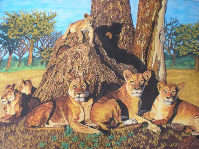 Proud Mamas - Lionesses and cubs