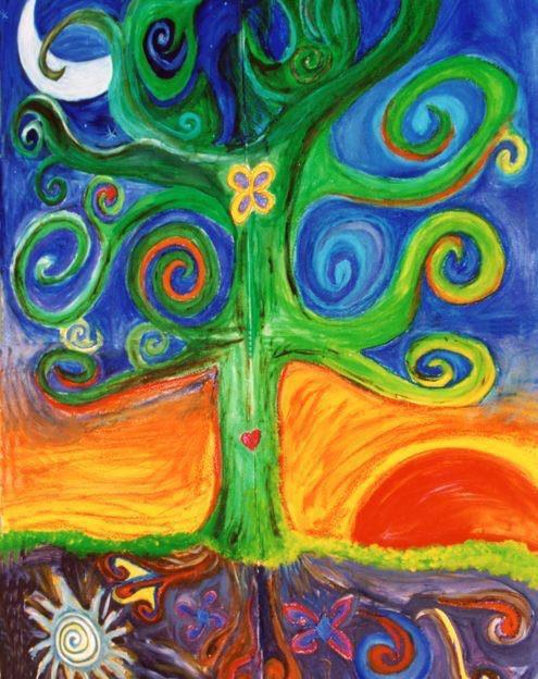 celtic tree of life painting