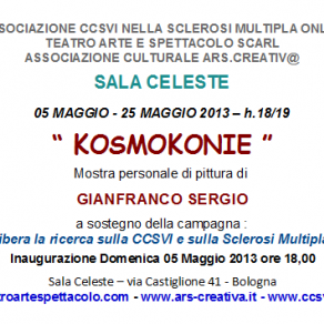 Invito Mostra personale di Gianfranco Sergio in Sala Celeste