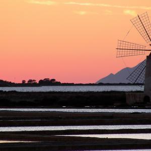 Italy. Sicily, Trapani blue salt