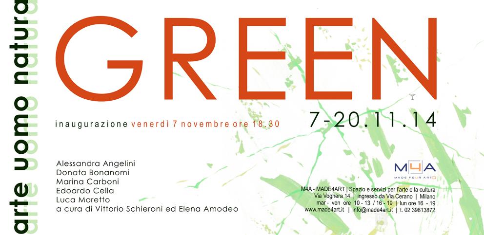 GREEN arte uomo ambiente | a cura di Elena Amodeo e Vittorio Schieroni