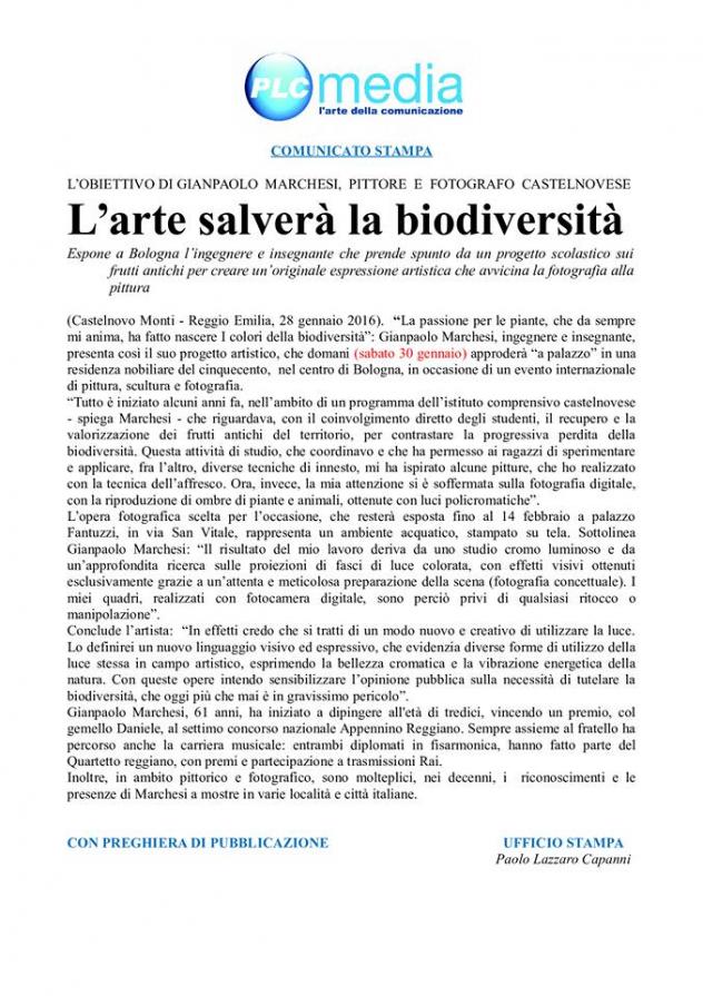 L’arte salverà la biodiversità