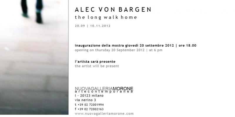 ALEC VON BARGEN SOLO EXHIBITION AT NUOVA GALLERIA MORONE