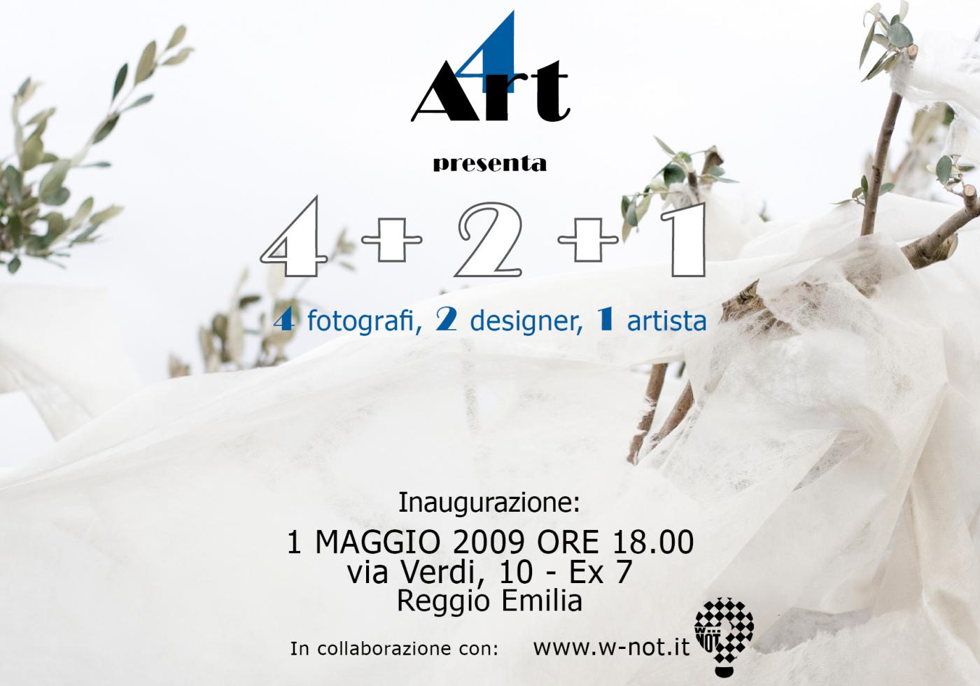 4+2+1              4 fotografi, 2designers, 1artista