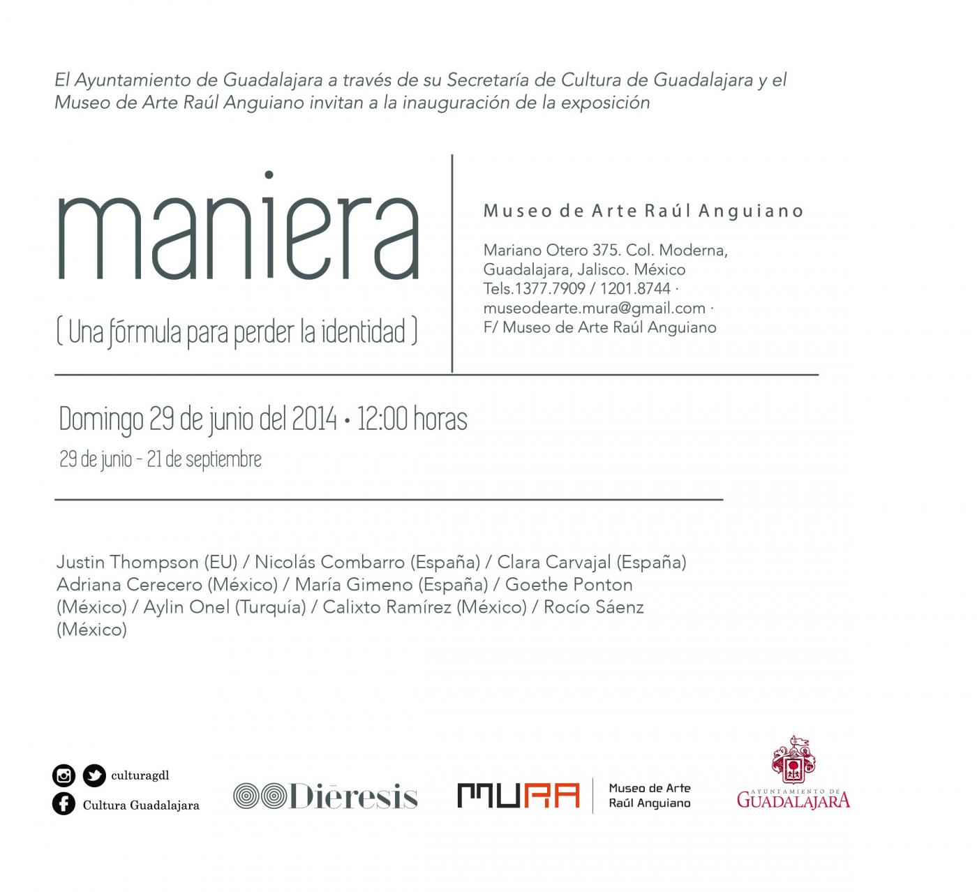 Maniera (a formule to get lost the own identity)