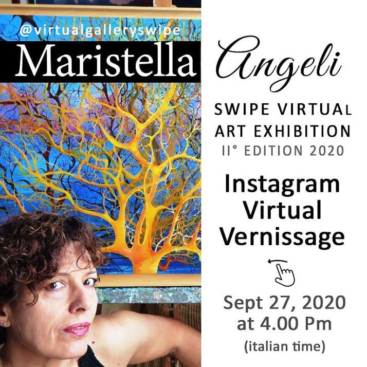 "Maristella Angeli Swipe Virtual Art Exhibition Virtual Vernissage"